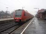 612 039 als RE 17 Hagen Hbf - Kassel-Wilhelmshhe in Warburg (Westf.). 07.02.2009