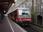 928 513 als RB 47 nach Solingen Hbf in Wuppertal Hbf. 15.02.2009