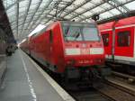 146 026 als RE 5 Emmerich - Koblenz Hbf in Kln Hbf. 13.04.2009