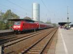 146 009 als RE 5 Koblenz Hbf - Emmerich in Kln Messe/Deutz. 01.05.2009
