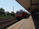 146 030 als RE 6 aus Dsseldorf Hbf in Minden (Westf.). 24.05.2009