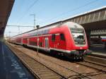 Ein Doppelstock Steuerwagen als RE 7 nach Krefeld Hbf in Mnster (Westf.) Hbf. 24.05.2009