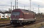DeltaRail GmbH, Frankfurt (Oder) mit ihrer  223 154-6  (NVR:  92 80 1223 154-6 D-DELTA )am 01.12.25 Höhe Bahnhof Frankfurt/Oder.