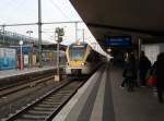 ET 5.13 der eurobahn bei der Fahrt ins Gelbe in Bielefeld Hbf. 08.12.2008
