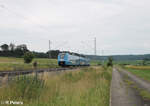 2463 136-8 als RE80 Treuchtlingen - Würzburg bei Oberdachstetten. 02.07.24