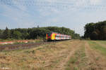 ET158 als HLB RB75 28720 Aschaffenburg - Wiebaden bei der Netztrennstelle Mainz Bischofsheim. 01.09.24