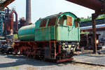 Die Dampfspeicherlokomotive, ex MRW - Mannesmannröhren-Werke AG Nr. 2, am 05 Juni 2011 im LWL-Industriemuseum Henrichshütte in Hattingen.

Diese Lok wurde 1938 von Henschel in Kassel unter der Fabriknummer 24370, da war sie aber noch eine ...