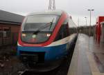 Ein VT 643.2 der Prignitzer Eisenbahn als RB 36 aus Oberhausen Hbf in Duisburg-Ruhrort. 05.04.2008