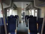 Der Innenraum eines VT 643 der Prignitzer Eisenbahngesellschaft. 12.04.2009