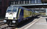 Regionalverkehre Start Deutschland GmbH mit ihrer  246 003  [NVR-Nummer: 92 80 1246 003-0 D-BTH]  mit dem RE 5 aus Cuxhaven bei der Einfahrt Bahnhof Hamburg-Harburg am 14.05.25