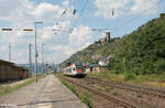 403 verlässt Kaub als RB10 25021 Koblenz - Wiesbaden. 20.07.24