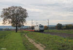 193 815 Überführt eine Leine Nagelneue Wascosa Coiltransportwagen 41`Sgmmns bei Retzbach-Zellingen. 21.10.24