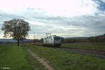 193 815 Überführt eine Leine Nagelneue Wascosa Coiltransportwagen 41`Sgmmns bei Retzbach-Zellingen. 21.10.24