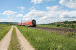 SteilwandDosto als GoAhead RE80 Ersatzzug kurz vor Treuchtlingen. 28.05.24