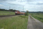 112 006-2 als GoAhead RE80 Ersatzzug 70226 Treuchtlingen - Würzburg bei Oberdachstetten. 08.06.24