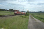 112 006-2 als GoAhead RE80 Ersatzzug 70226 Treuchtlingen - Würzburg bei Oberdachstetten. 08.06.24