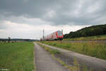 WFL Steuerwagen auf dem RE80 Ersatzzug bei Oberdachstetten. 02.07.24