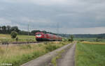 112 139-1 zieht bei Oberdachstetten den Ersatzzug RE80 Treuchtlingen - Würzburg. 02.07.24