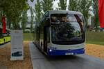 Ende 2024 lieferte BYD die ersten elektrischen Gelenkbusse nach Deutschland aus. Darunter waren 6 Stck fr das brandenburgische Unternehmen Havelbus, das im westlichen Berliner Umland zwischen Potsdam und Nauen unterwegs ist. Einer dieser Busse stand vor der Inbetriebnahme auf der InnoTrans.