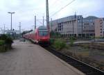 Ein Doppelstocksteuerwagen als RB 27 aus Koblenz Hbf bei der Einfahrt in Mnchengladbach Hbf. 28.06.2006