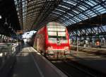 Ein Doppelstock Steuerwagen als RB 27 nach Koblenz Hbf in Kln Hbf. 25.01.2009