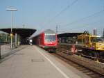 Ein Doppelstock Steuerwagen als RB 27 Koblenz Hbf - Kln Hbf in Kln Messe/Deutz. 01.05.2009