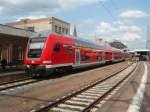 Ein Doppelstock Steuerwagen als RB aus Frankfurt (Main) Hbf in Limburg (Lahn). 25.04.2009