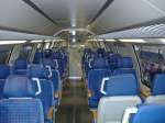 Der Innenraum eines Doppelstockwagens. 28.06.2006