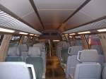 Der Innenraum eines Doppelstockwagens. 07.08.2006