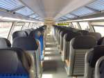 Der Innenraum eines Doppelstockwagens. 26.07.2008