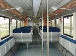 Der Innenraum eines Married-Pair Wagens der Nord-Ostsee-Bahn. 21.03.2009
