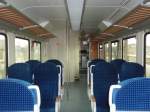 Der Innenraum eines Married-Pair Wagens der Nord-Ostsee-Bahn. 21.03.2009