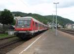Ein Wittenberger Steuerwagen als RB 93 aus Emmelshausen bei der Einfahrt in Boppard Hbf. 16.05.2009