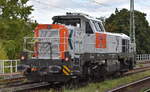 BEG - Bocholter Eisenbahngesellschaft mbH, Dinslaken [D] mit der geleasten Nexrail AssetCo Sàrl DE 18 Stage V Lok,Name:  Zeinab  [NVR-Nummer: 92 80 4185 126-4 D-NXRL]  
am 11.09.25 Höhe Bahnhof Magdeburg-Neustadt.