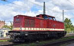 CLR - Cargo Logistik Rail-Service GmbH, Barleben-Ebendorf mit ihrer V 100 '202 327-3' [NVR-Nummer: 92 80 1203 227-4 D-CLR] am 23.09.25 Höhe Bahnhof Magdeburg-Neustadt.