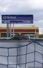 Berlin Ostkreuz in Zukunft. Vom alten Ringbahnsteig aus fotografiert, September 2009