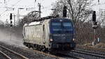 PKP CARGO S.A., Warszawa [PL] mit ihrer Vectron  'EU46-519' [NVR-Nummer: 91 51 5370 032-2 PL-PKPC] am 09.03.26 Höhe Bahnhof Saarmund.