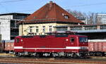 DeltaRail GmbH, Frankfurt (Oder) fährt mit ihrer  243 864-6  (NVR:  91 80 6143 864-7 D-DELTA ) zur Bereitstellung eines Kesselwagenzuges zur Europabrücke am 24.02.25 Höhe Bahnhof Frankfurt (Oder).