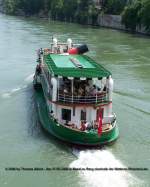 Weitere Fotos:  BASLERDYBLI  (1980) - Heckansicht von der Mittleren Rheinbrcke aus gesehen.