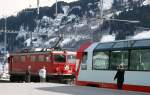 Glacier Express Impressionen: Lokwechsel
19.3.2009