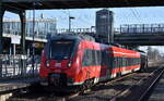 DB Regio AG - Region Nordost, Fahrzeugnutzer: Regionalbereich Berlin/Brandenburg, Potsdam mit ihrer  442 290  (NVR:  94 80 0442 290-3 D-DB.... ) auf Dienstfahrt am 07.03.25 Durchfahrt Bahnhof Berlin Hohenschönhausen.