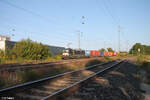 X4E 877 alias 193 877 durchfährt Nürnberg Hohe Marter mit einem Containerzug. 21.09.24