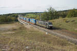 ES64 F4 283 überquert die Aurachtalbrücke bei Emskirchen in Richtung Nürnberg. 29.09.24