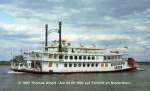 Name:  MISSISSIPPI QUEEN  / Baujahr: 1987 / Bauwerft: De Hoop in Lobith (Niederlande) / Flagge: Deutschland (Niederlande bis 1998) / Lnge: 62,14 m / Breite: 11,45 m / Tiefgang: 1,90 m / 500 Passagiere / Antrieb: 2 x 520 PS / Eigner ~ Betreiber: Kapitn Heinrich Prsse GmbH in Hamburg , ex Heymen in Arnhem (Niederlande) bis 1998 / Heimathafen: Hamburg (Nijmegen bis 1998) / Fahrtgebiet: Elbe (Hamburger Hafen) , ex Rhein bis 1998 / Schiffs- oder Registriernummer: ? / Bemerkung: Nachbau eines Mississippi-Dampfers. 1998 wurde das Schiff vom Niederrhein an die Elbe berfhrt.