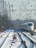 ICE 3 sucht sich den Weg nach Mannheim(Martin)