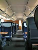 Sehr gemtlich und modern.Die Inneneinrichtung des ICE 1 nach dem Re-design.(Martin)