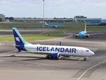 TF-ICF Icelandair Boeing 737-8MAX. Erstflug dieses Flugzeugs war am 31-08-2018. Flughafen Schiphol Amsterdam, Niederlande 23-06-2025.

TF-ICF Icelandair Boeing 737-8MAX. Eerste vlucht van dit vliegtuig was op 31-08-2018. Luchthaven Schiphol 23-06-2025.