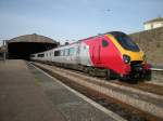 Virgin Pendolino in Penzance kurz vor der Abfahrt nach Glasgow am 16. April 2008