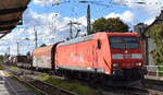 DB Cargo AG, Mainz [D] mit ihrer '185 194-8' [NVR-Nummer: 91 80 6185 194-8 D-DB] und einem gemischtem Güterzug am 23.09.25 Höhe Bahnhof Magdeburg-Neustadt.