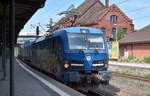 EGP - Eisenbahngesellschaft Potsdam mbH, Potsdam [D] mit ihrer Smartron  192 101  [NVR-Nummer: 91 80 6192 101-4 D-EGP] und einem KLV-Zug am 14.05.25 Durchfahrt Bahnhof Hamburg-Harburg.
